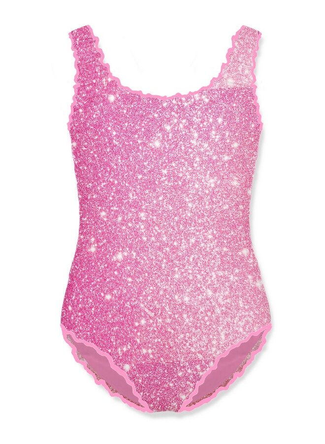 Saint Barth SS24 Girl - CLIO001 Swimsuit - Pink Glitter