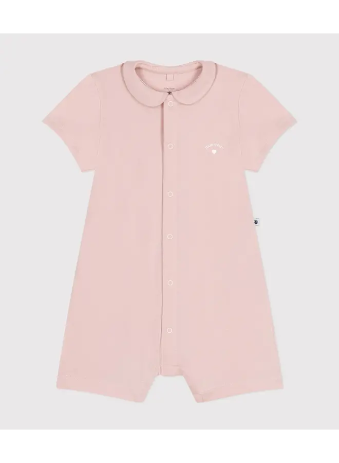 Petit Bateau - A09HR Babysuit - Pink