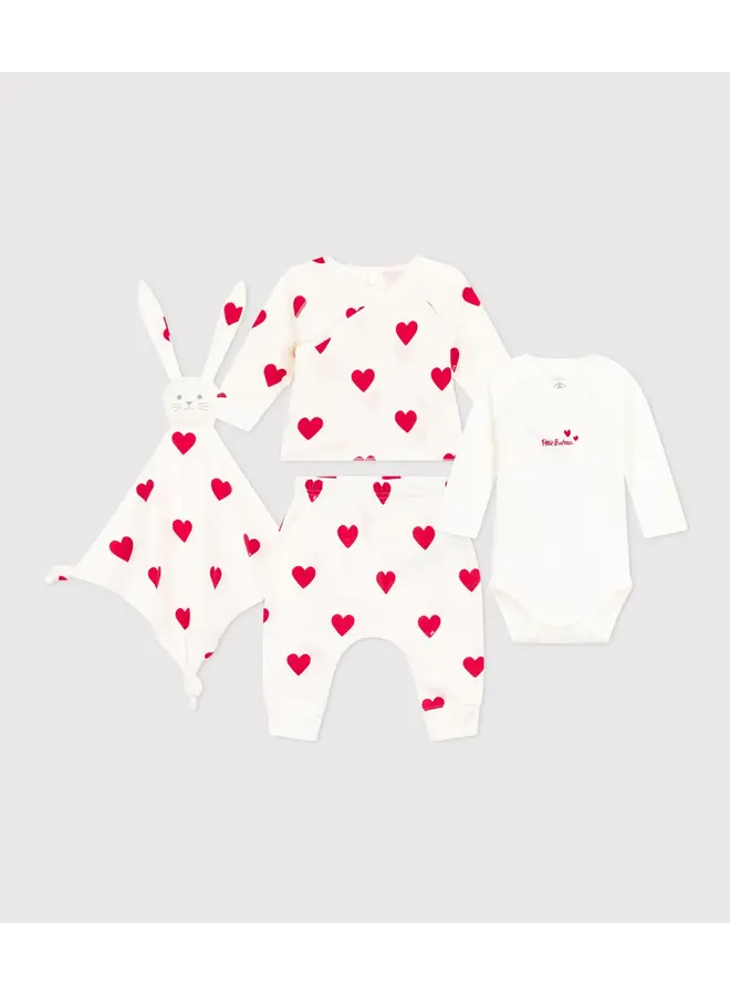 Petit Bateau - A09RR Gift Set 3 Pieces - Dorsbien Body Doudou