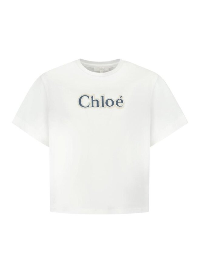 Chloé FW24 Kids - C20387 T-shirt - Off White