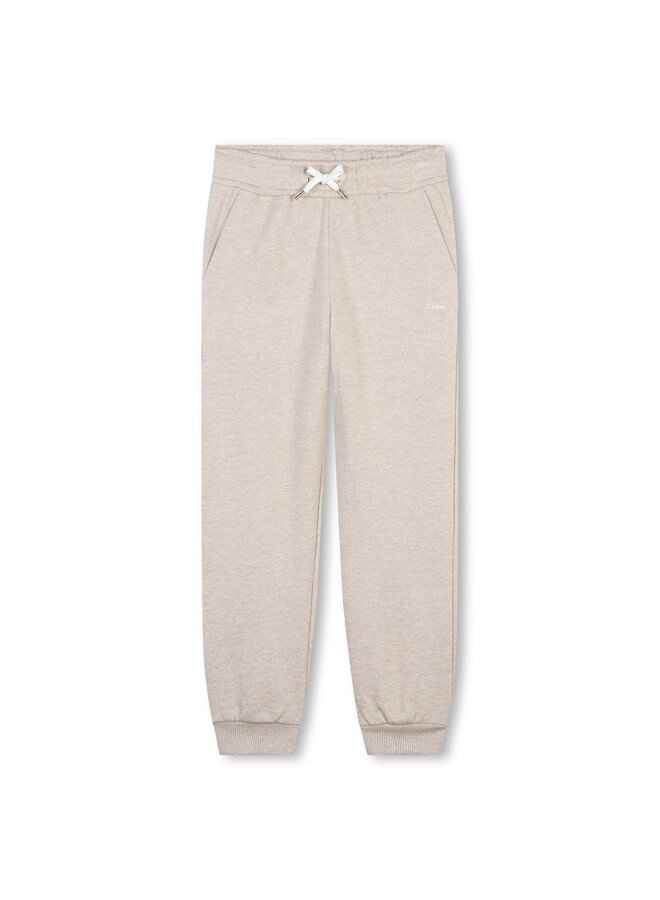 Chloé FW24 Kids- C20226 Trousers - Melange Beige