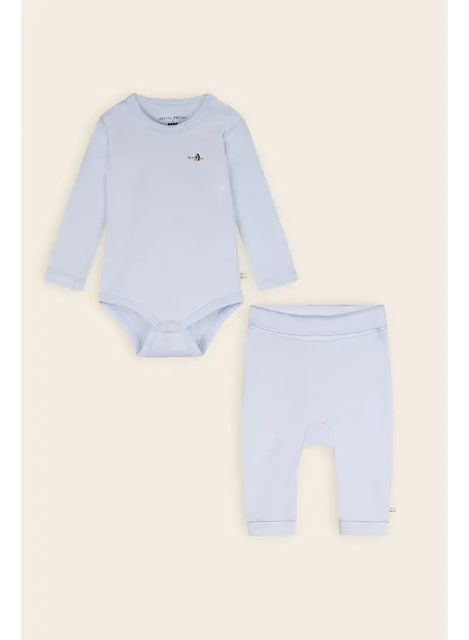 Petite Maison FW24 - Stormy 2-delige Set: Romper+Jogger Legging - Heather Blue