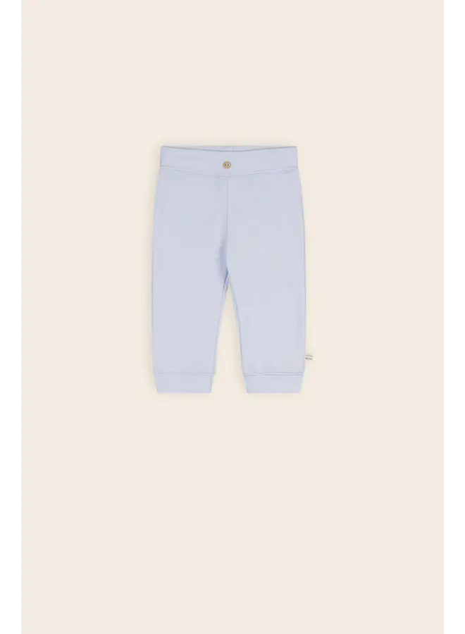 Petite Maison FW24 - Sky Jersey Broek met Knoopje - Heather Blue
