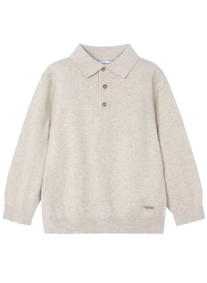 Mayoral FW24 - L/s knit polo - Albero