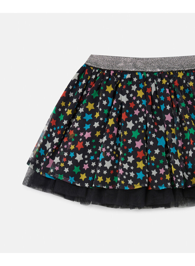 Stella McCartney FW24 - TV7B21-Z2069 - Skirt - Black/Colourful