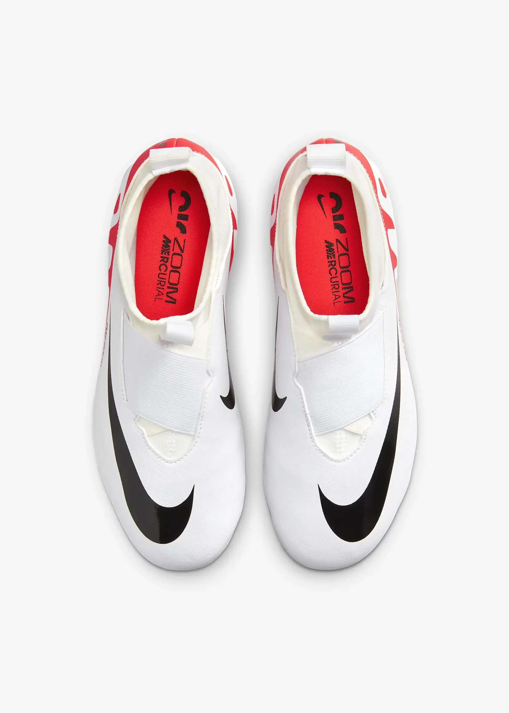 NIKE JR. ZOOM MERCURIAL SUPERF, BRIGHT CRIMSON/WHITE-BLACK
