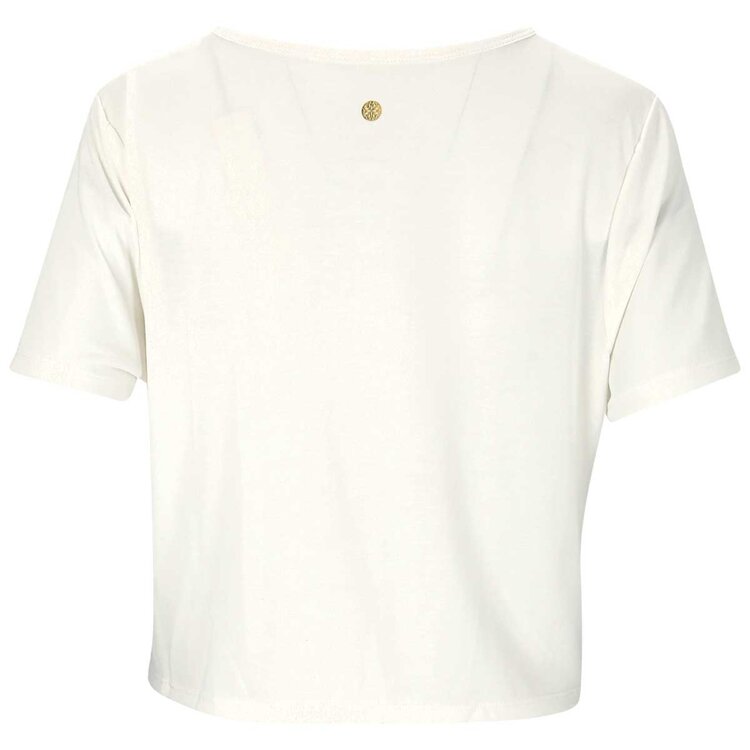 Athlecia DIAMY W CROPPED TEE EA221210-1002 white