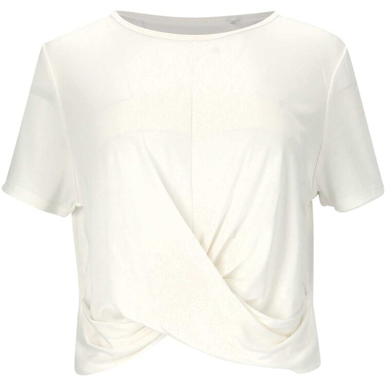 Athlecia DIAMY W CROPPED TEE EA221210-1002 white