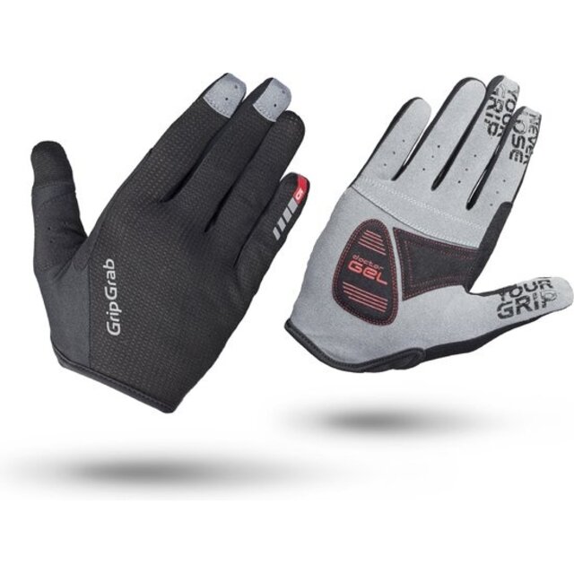 GripGrab Shark Padded Full Finger Glove Black S GripGrab Shark Padded Full Finger Glove Black S
