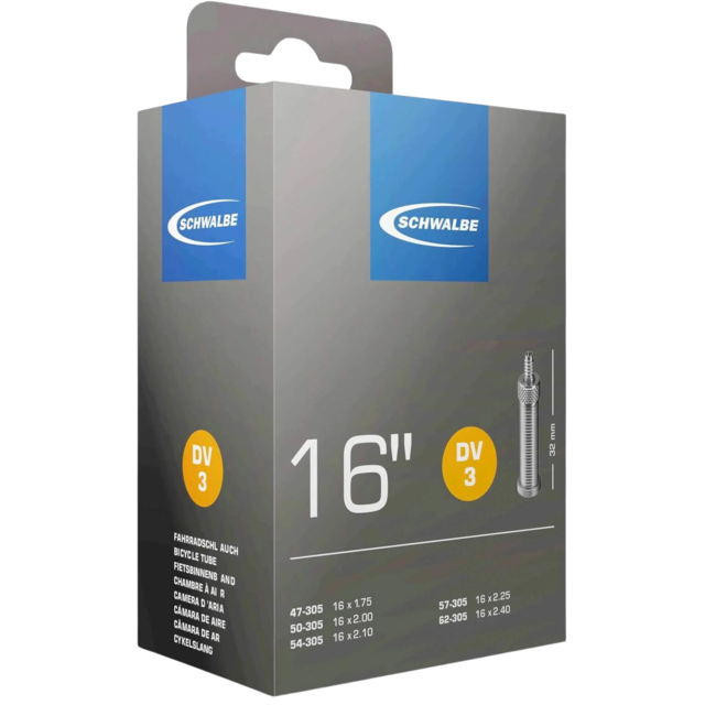 Schwalbe binnenband 16 inch DV 3 Schwalbe binnenband 16 inch DV 3