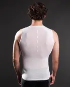 Megmeister sleeveless base layer wit, maat M-L