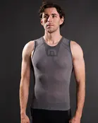 Megmeister sleeveless base layer grijs, maat S-M