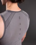 Megmeister sleeveless base layer grijs, maat S-M