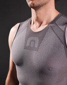 Megmeister sleeveless base layer grijs, maat S-M