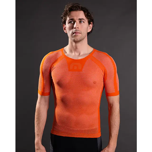 Megmeister Base Layer Short Sleeved S/M oranje