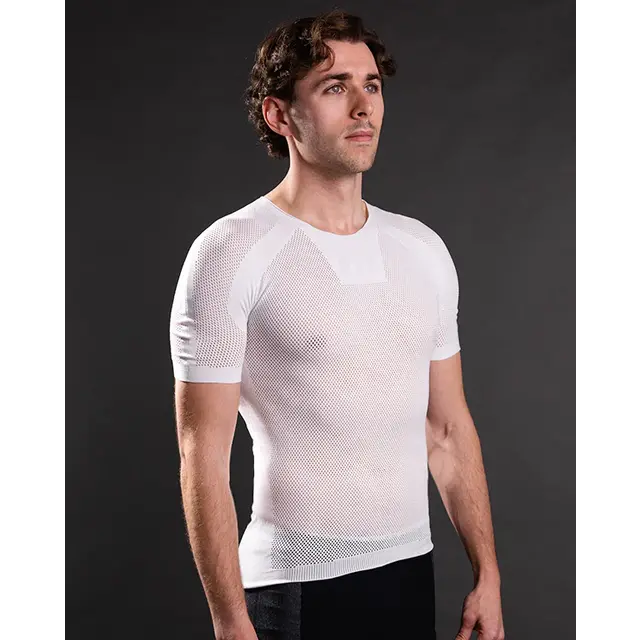 Megmeister Base Layer Short Sleeved L/XL wit Megmeister Base Layer Short Sleeved L/XL wit