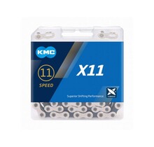 KMC ketting, zilver-zwart 11V 11/128  X11 114