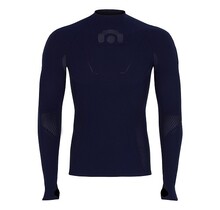 Megmeister baselayer winter high neck, maat XS/S blauw