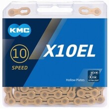 KMC ketting X10EL goud EL (extra light) 114 schakels