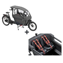 F.u.b. 2W regenhoes + Zitkussen bakfiets (per stuk)