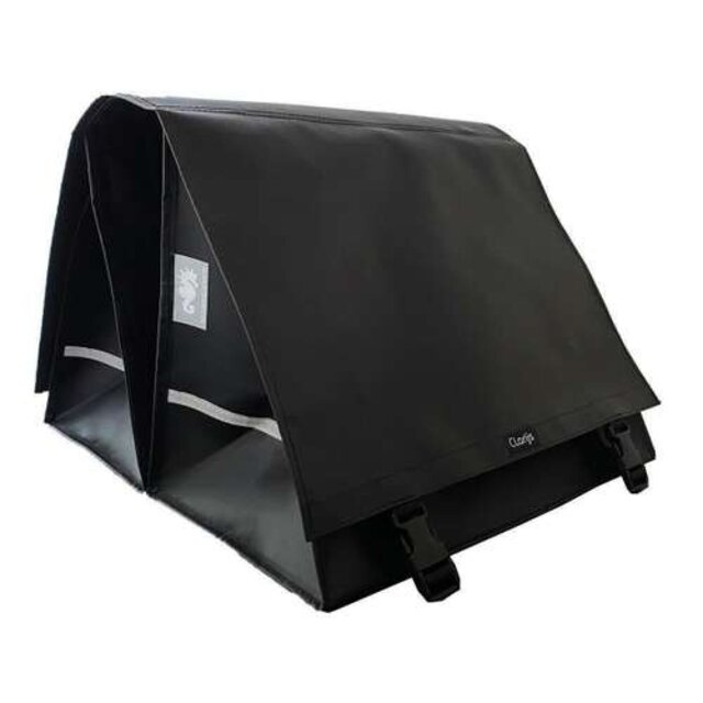 Dubbele fietstas XXL Zwart - incl. midden uitsparing Dubbele fietstas XXL Zwart - incl. midden uitsparing