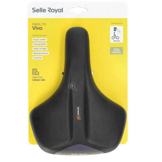 Zadel Selle Royal Vivo - Zithouding: Relaxed 90° - Rechtop Zadel Selle Royal Vivo - Zithouding: Relaxed 90° - Rechtop