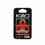 Look schoenplaat - KEO GRIP - ROOD - 9º speling