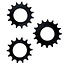 SHIMANO Tandkransje Shimano Baan 1/2x1/8 14T