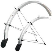 Spatbordset Eurofender Elegance 28" x 46 mm - zilver Spatbordset Eurofender Elegance 28" x 46 mm - zilver