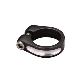 Union zadelpenklem 28.6mm alu zwart