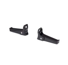 Bobike voetsteun set 1118 voor bevestiging op as zwart - opklapbaar