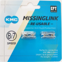 KMC MissingLink 7/8R EPT KMC/SRAM 7-/8-speed sluitschakel