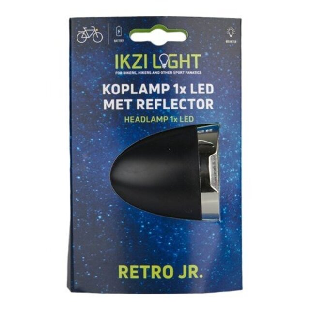Koplamp IKZI Retro JR 1x LED - zwart