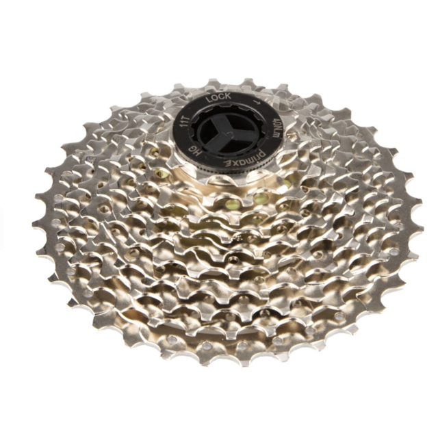 Primax E cassette 10S, 11-32T, nikkel, verpakt