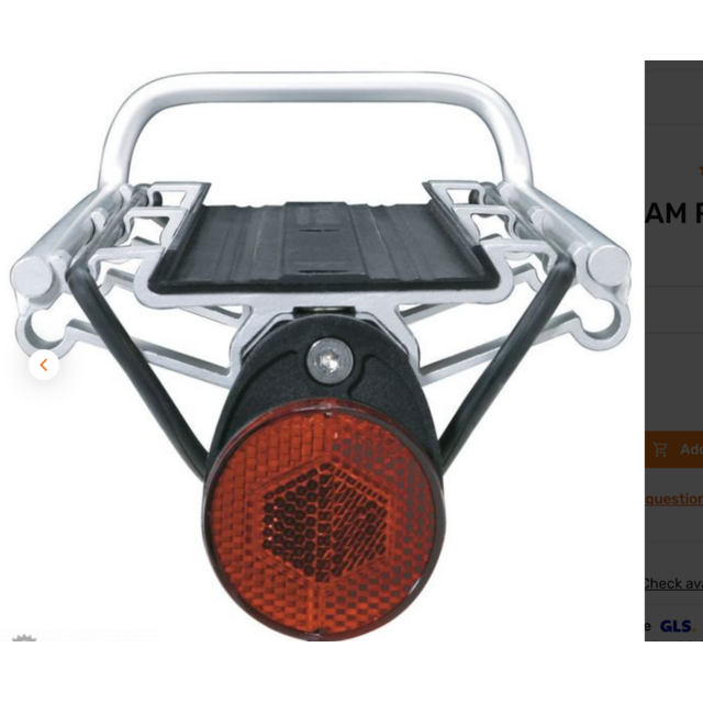 Topeak bagagedrager voor de zadelpen (diameter 26 - 32 mm).