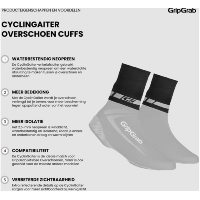 GripGrab CyclinGaiter Overschoen Cuffs