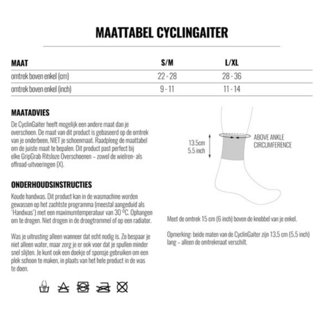 GripGrab CyclinGaiter Overschoen Cuffs