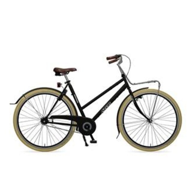 Azor City Dames - Mat zwart