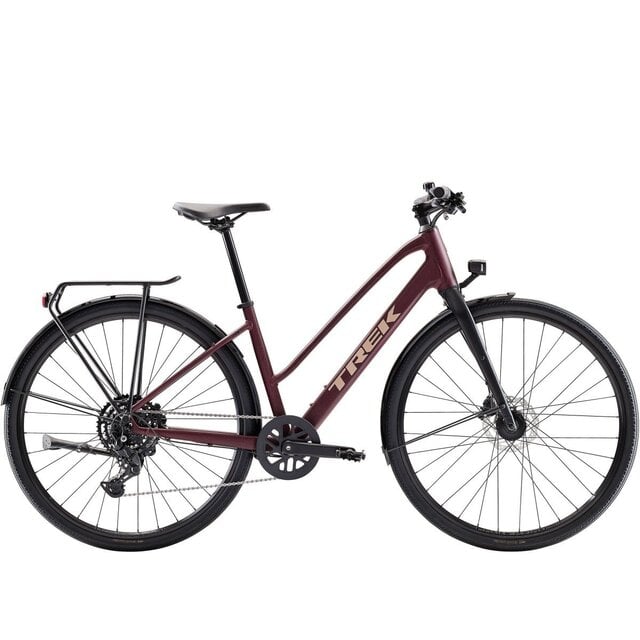 TREK FX Sport AL Equipped Midstep Dames COBRA BLOOD / SEDONA RED SPLATT E R L 47cm L 2026
