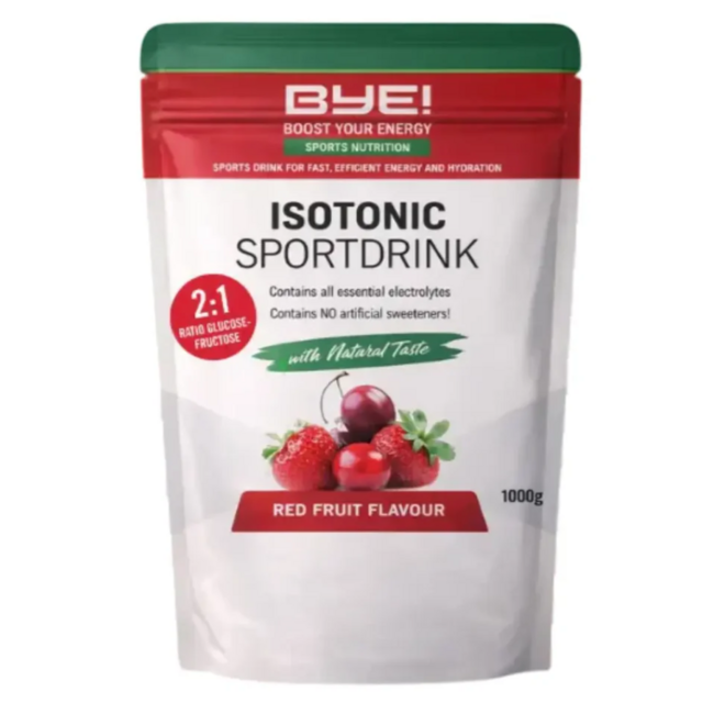 BYE! Isotonic sportdrink - rood fruit (1 kg)