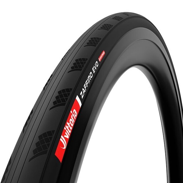 Vittoria Buitenband Zaffiro Evo (vouwband) (25 Mm, Full Black)