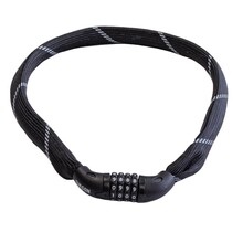 Kettingslot met cijfercode Combo - zwart - 100 cm