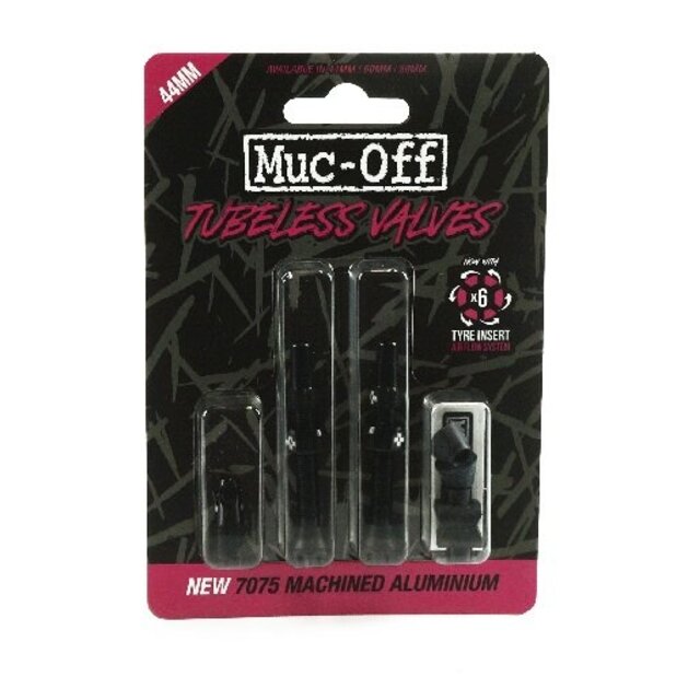 Muc-off tubeless ventiel set 44mm zwart