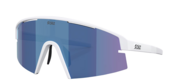 Bliz P006 XL Matte White - Smoke/Blue Multicolor Sportzonnebril | Extra Groot & UV400