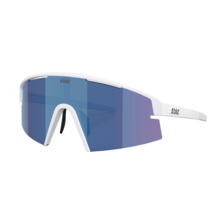 Bliz P006 XL Matte White - Smoke/Blue Multicolor Sportzonnebril | Extra Groot & UV400
