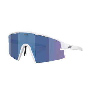 Bliz P006 XL Matte White - Smoke/Blue Multicolor Sportzonnebril | Extra Groot & UV400