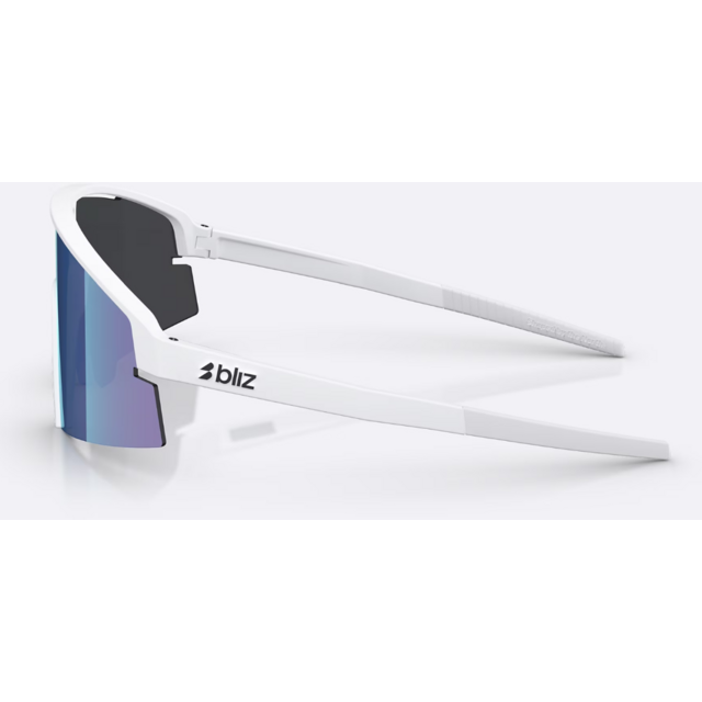 Bliz P006 XL Matte White - Smoke/Blue Multicolor Sportzonnebril | Extra Groot & UV400