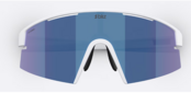 Bliz P006 XL Matte White - Smoke/Blue Multicolor Sportzonnebril | Extra Groot & UV400