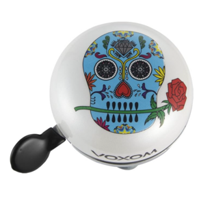 Voxom Bicycle Bell KL22 Skull White