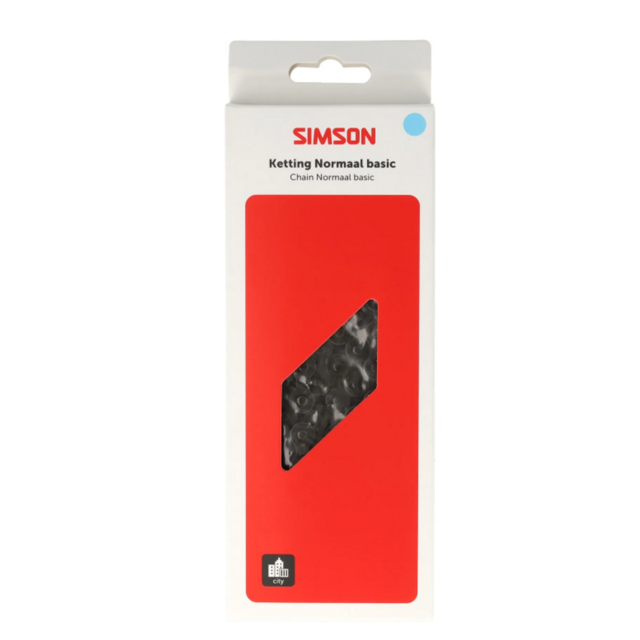 Simson Ketting 1-Speed 1/2 x 1/8 – 112 Schakels Zwart